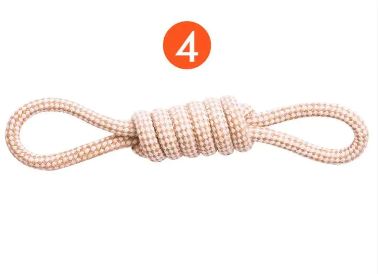 Cotton & Hemp Organic Tough Rope Dog Toy Chew Set - Sustainable & Natural