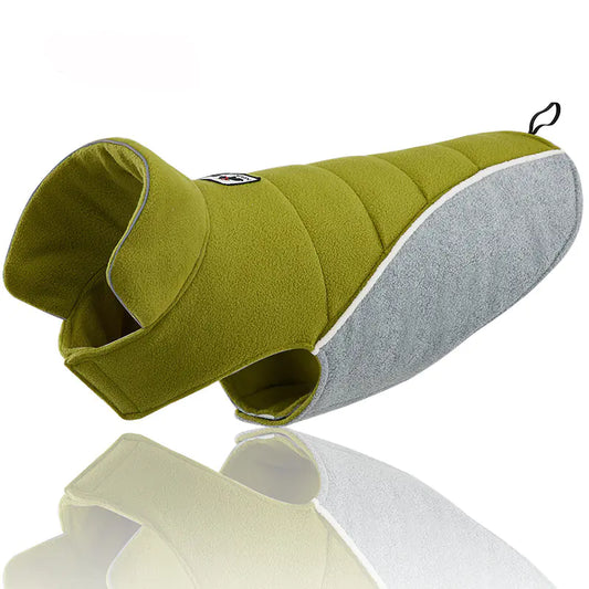 Reversible Fleece Dog Coat for Winter Warmth - Bullet's Pick!