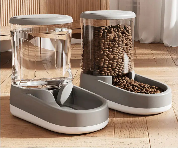 Water & Food Dispenser with Adjustable Flow Control