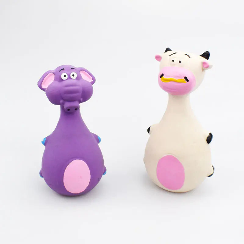 Cute Cartoon Toys with Dog Voice!  Latex Bite-Resistant Dog Toy