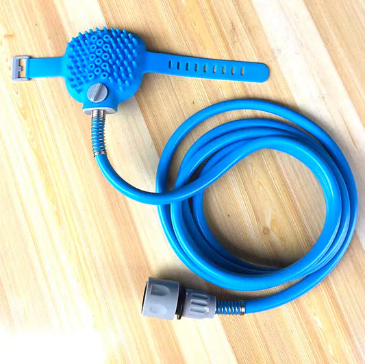 Pet Bathing Tool with Convenient Spray Hose and Handle